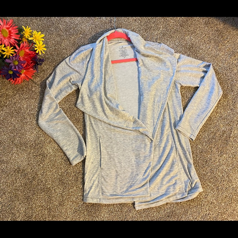 Cuddl Duds Ultra Soft Drape Front Wrap Cardigan